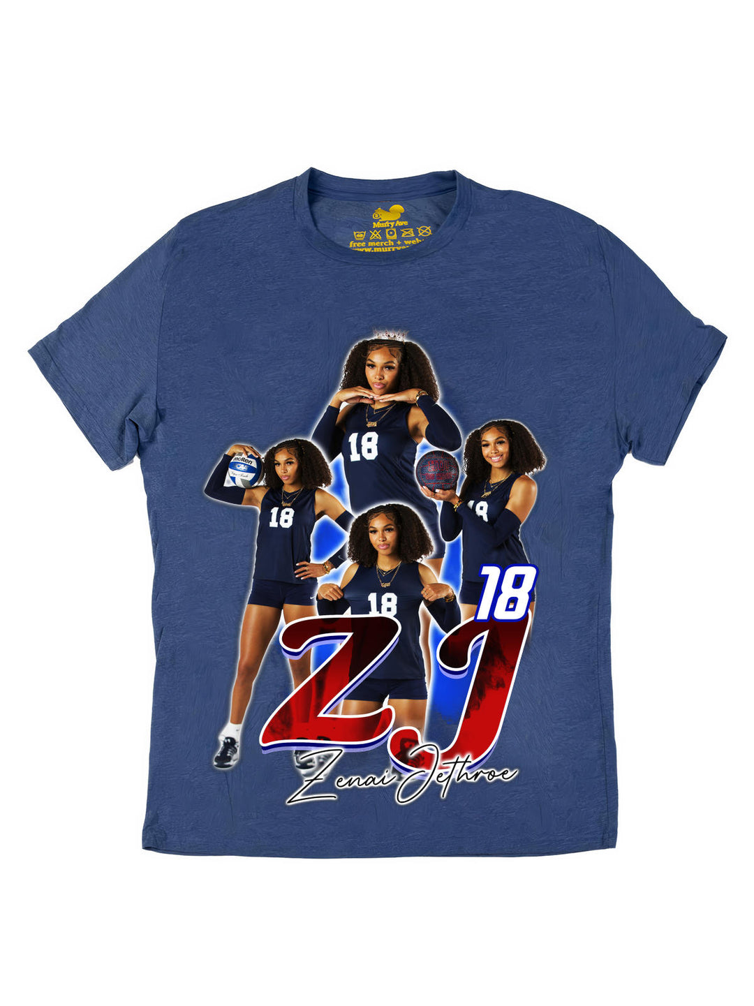 Zenai Jethroe Initials Oversize Print