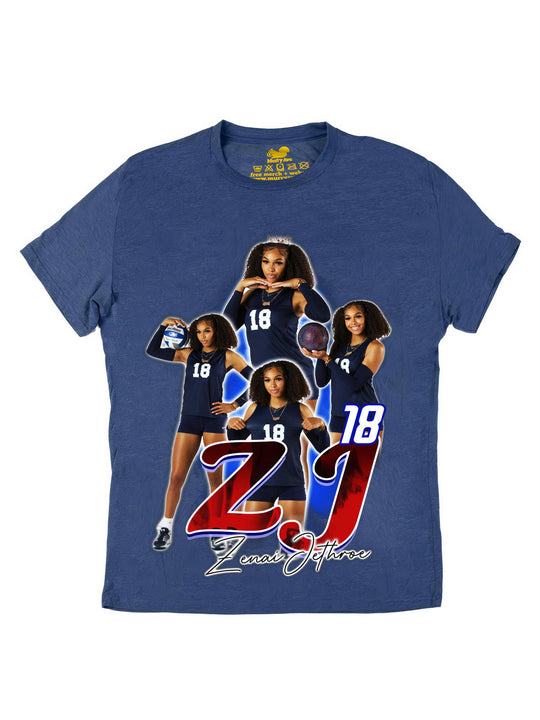 Zenai Jethroe Initials Oversize Print