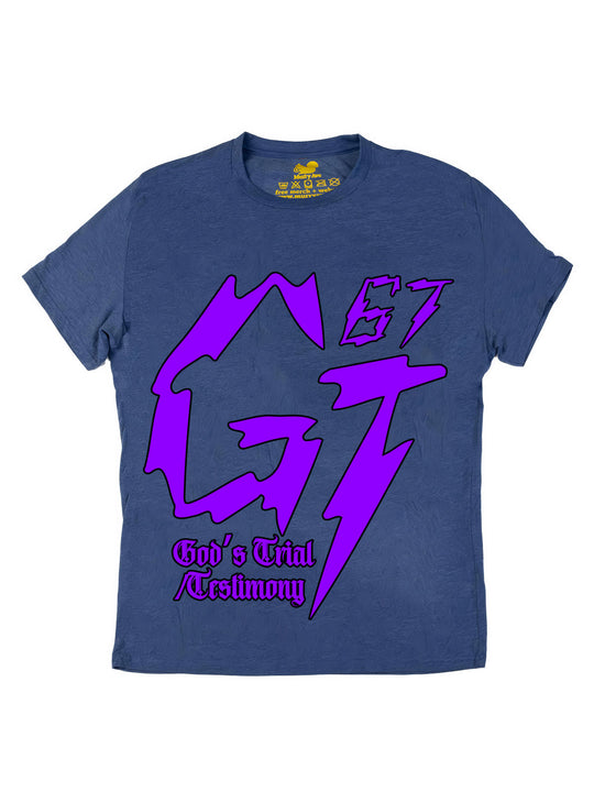 James Glover Tyson Logo Purple Oversize Print