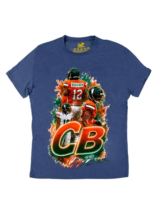 Cjay Brown Initials Oversize Print