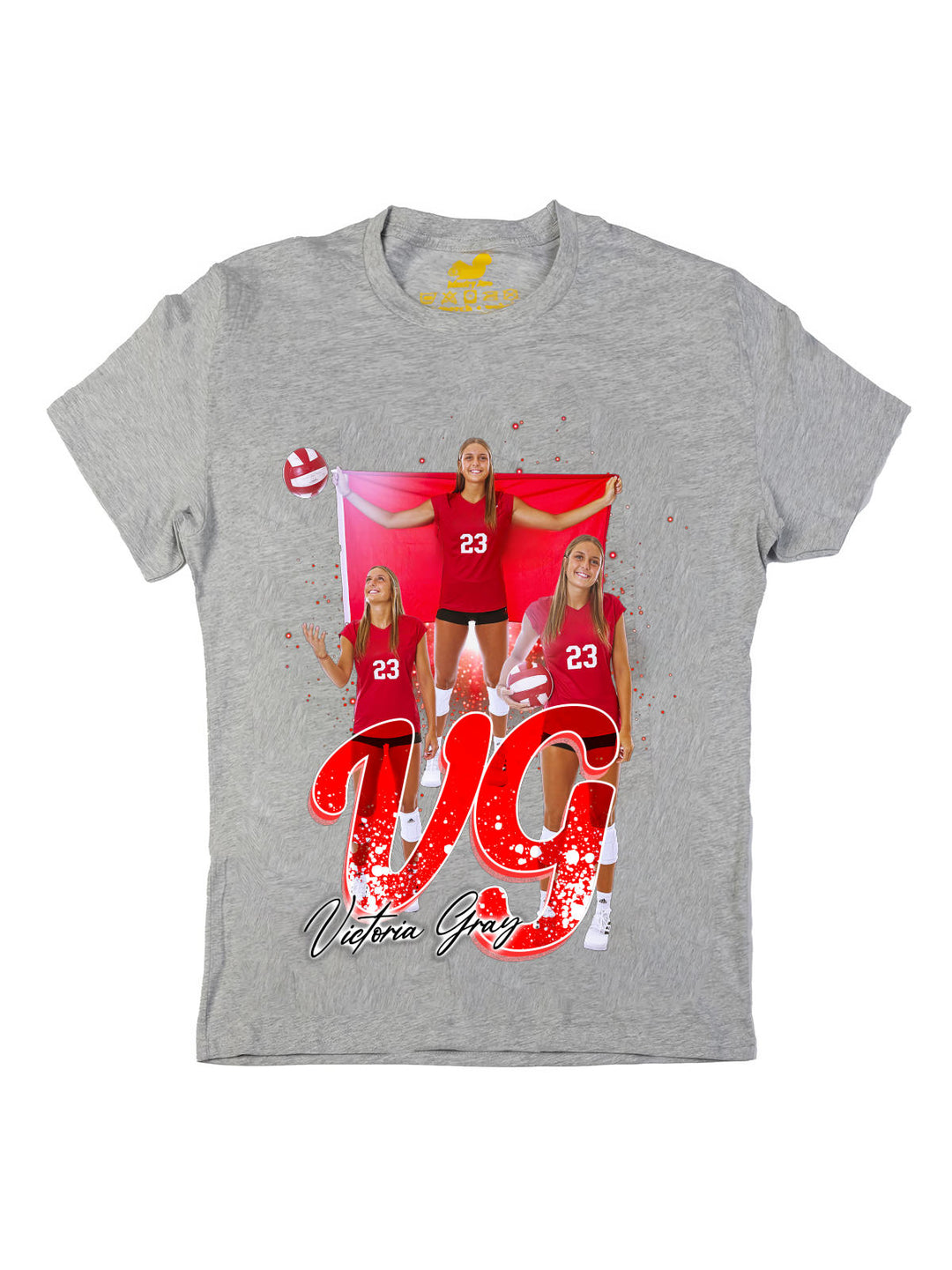 Victoria Gray Initials Oversize Print