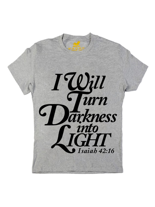 I will turn Darkness into Light Black Oversize Print