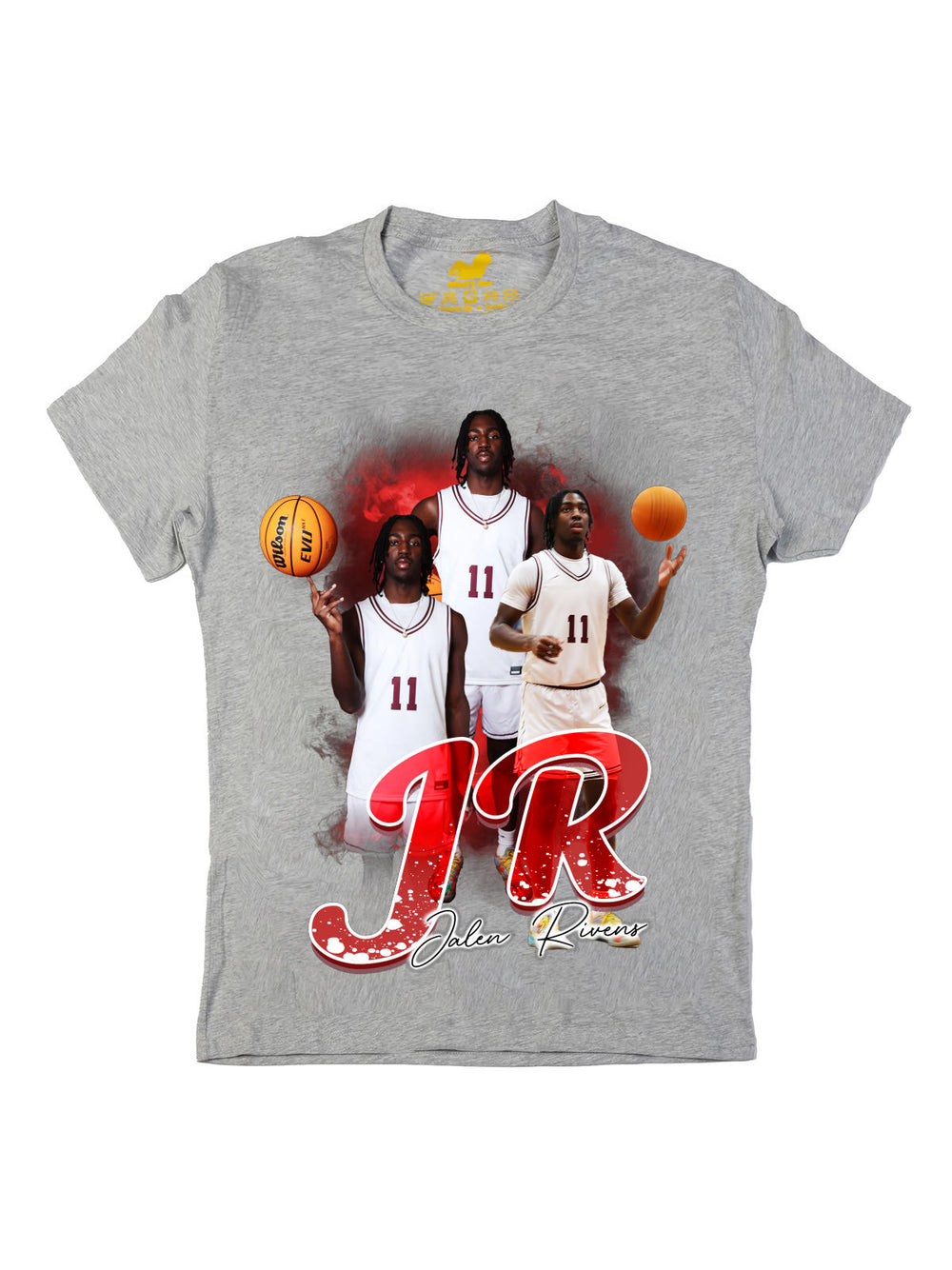 Jalen Rivens Initials Oversize Print