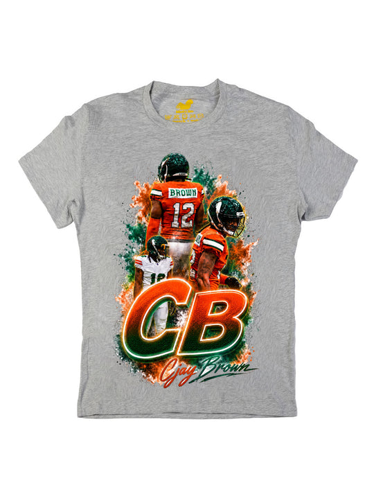 Cjay Brown Initials Oversize Print