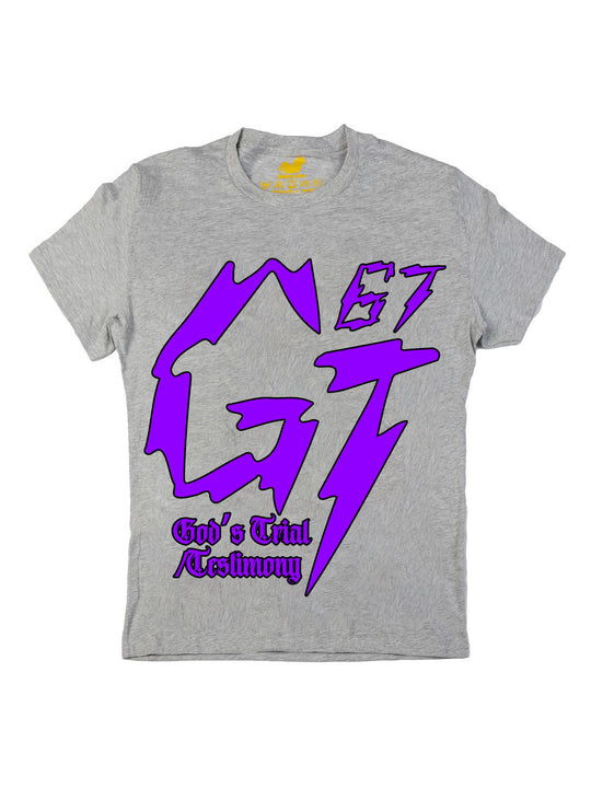 James Glover Tyson Logo Purple Oversize Print
