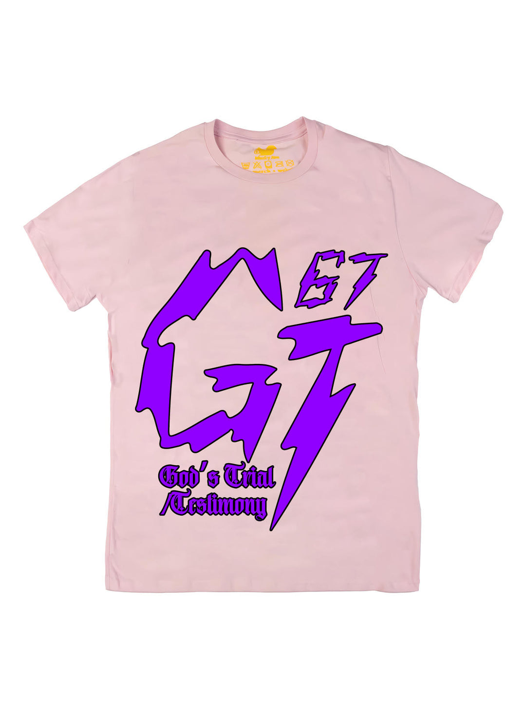 James Glover Tyson Logo Purple Oversize Print