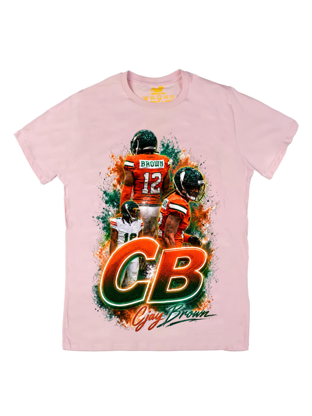 Cjay Brown Initials Oversize Print