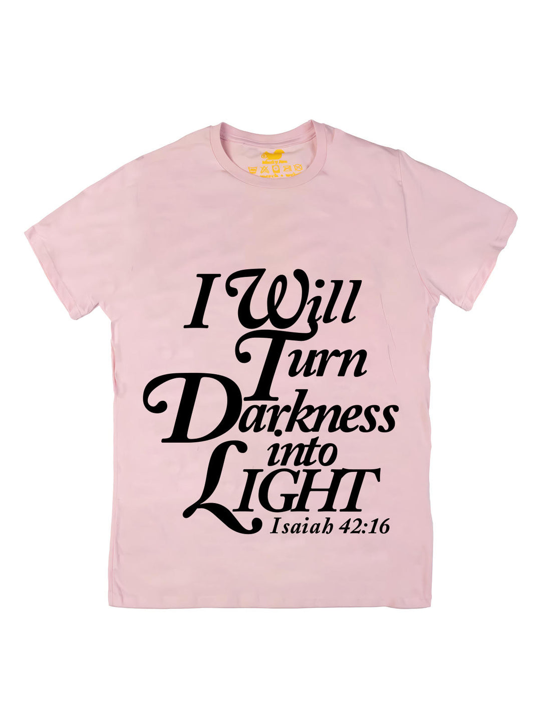 I will turn Darkness into Light Black Oversize Print