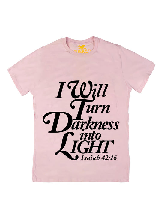 I will turn Darkness into Light Black Oversize Print