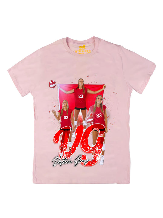 Victoria Gray Initials Oversize Print