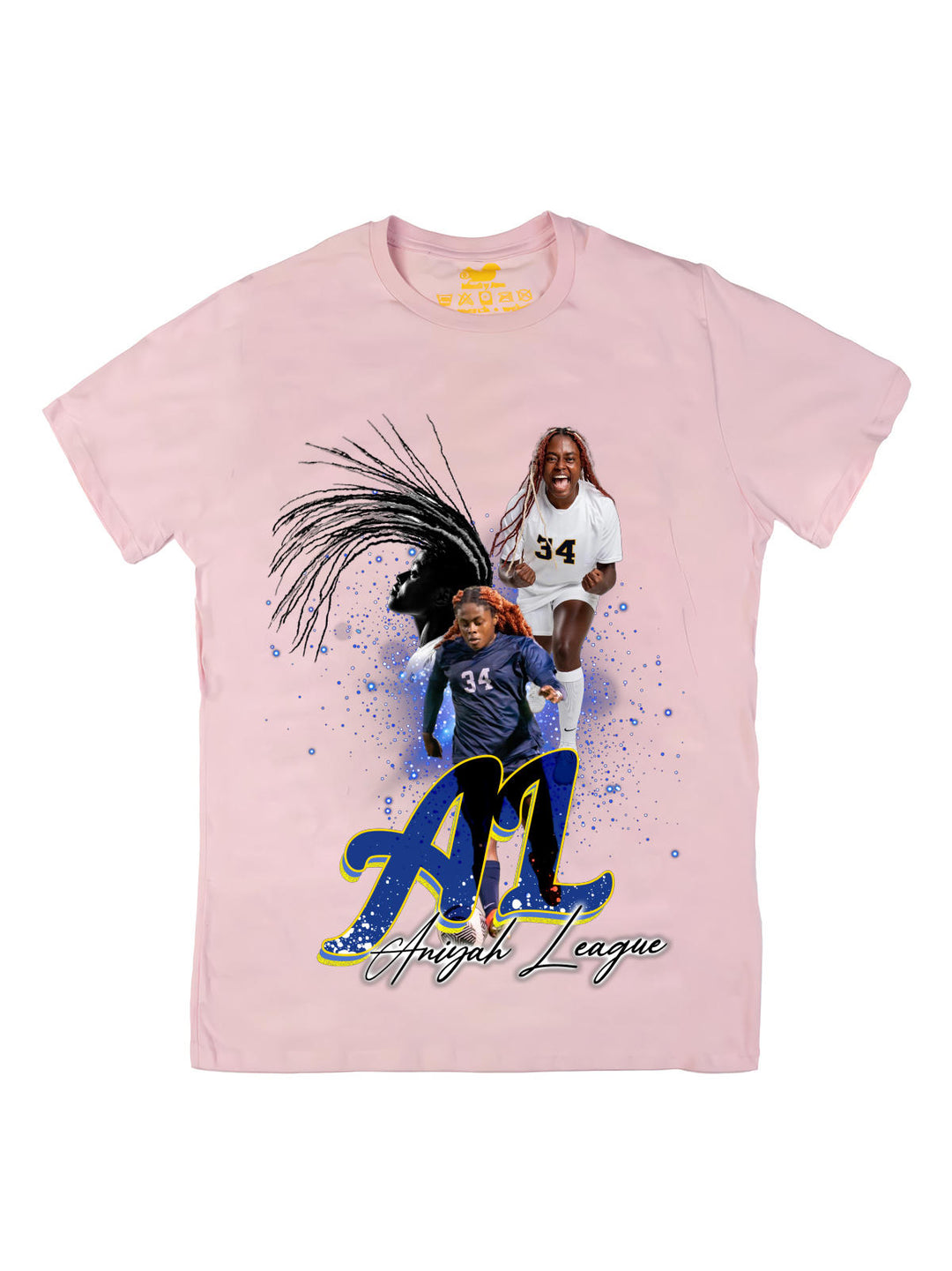 Aniyah League Initials Oversize Print