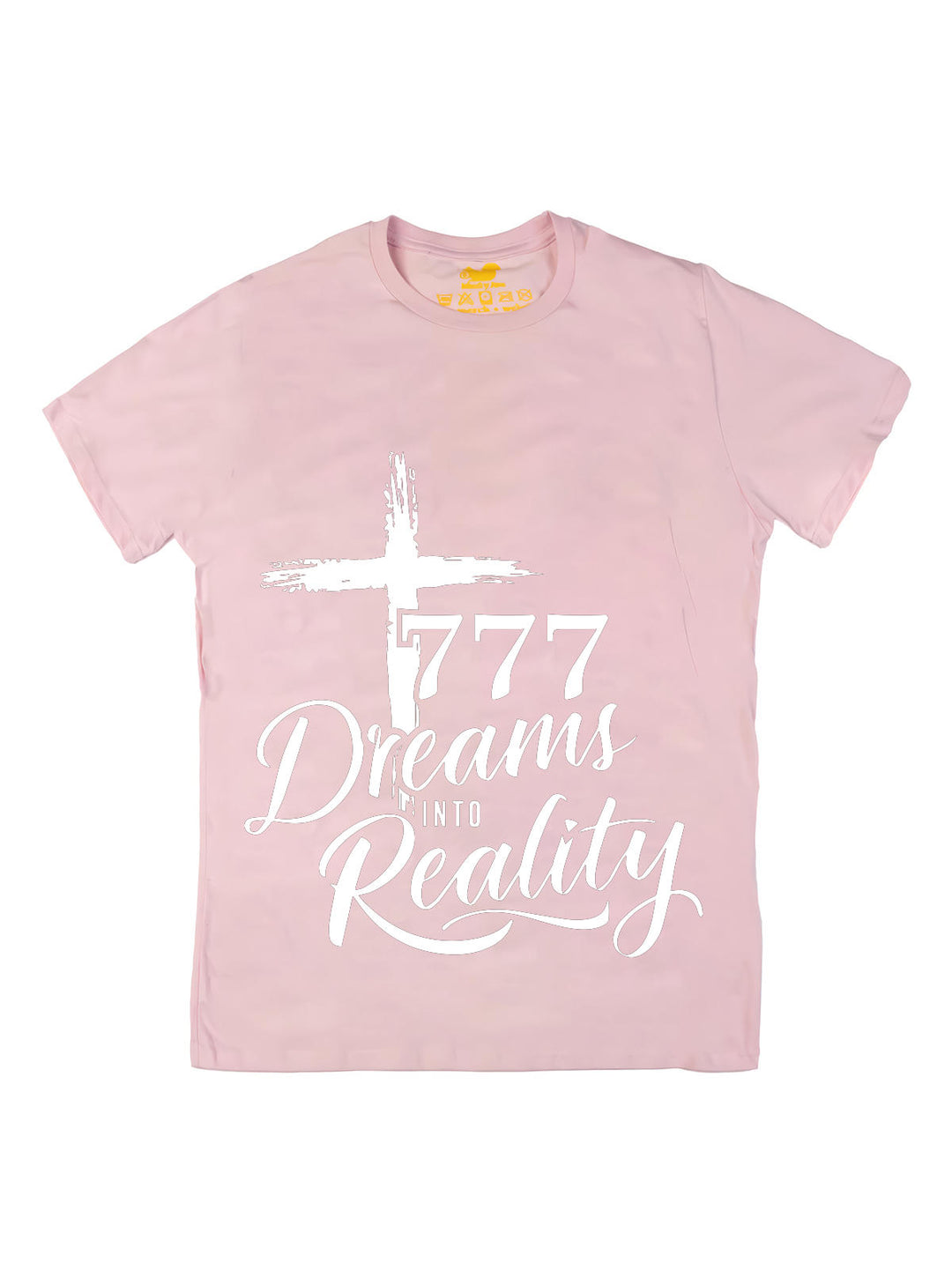 777 Dreams into Reality White Oversize Print