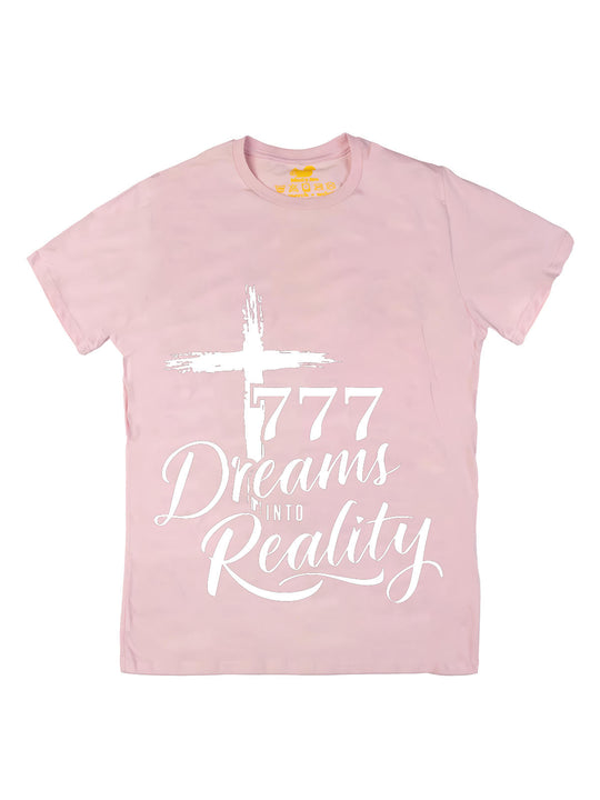 777 Dreams into Reality White Oversize Print