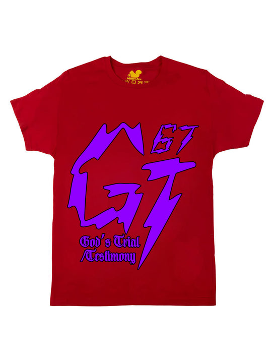 James Glover Tyson Logo Purple Oversize Print
