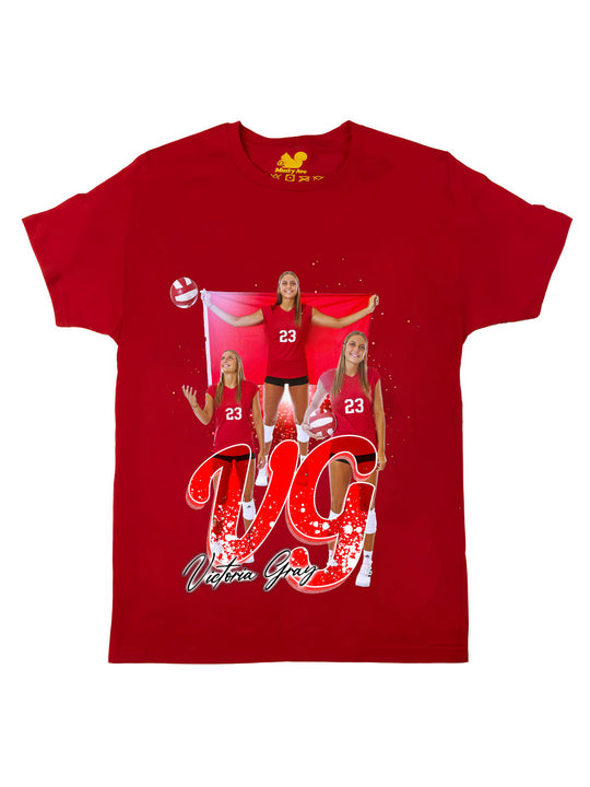 Victoria Gray Initials Oversize Print