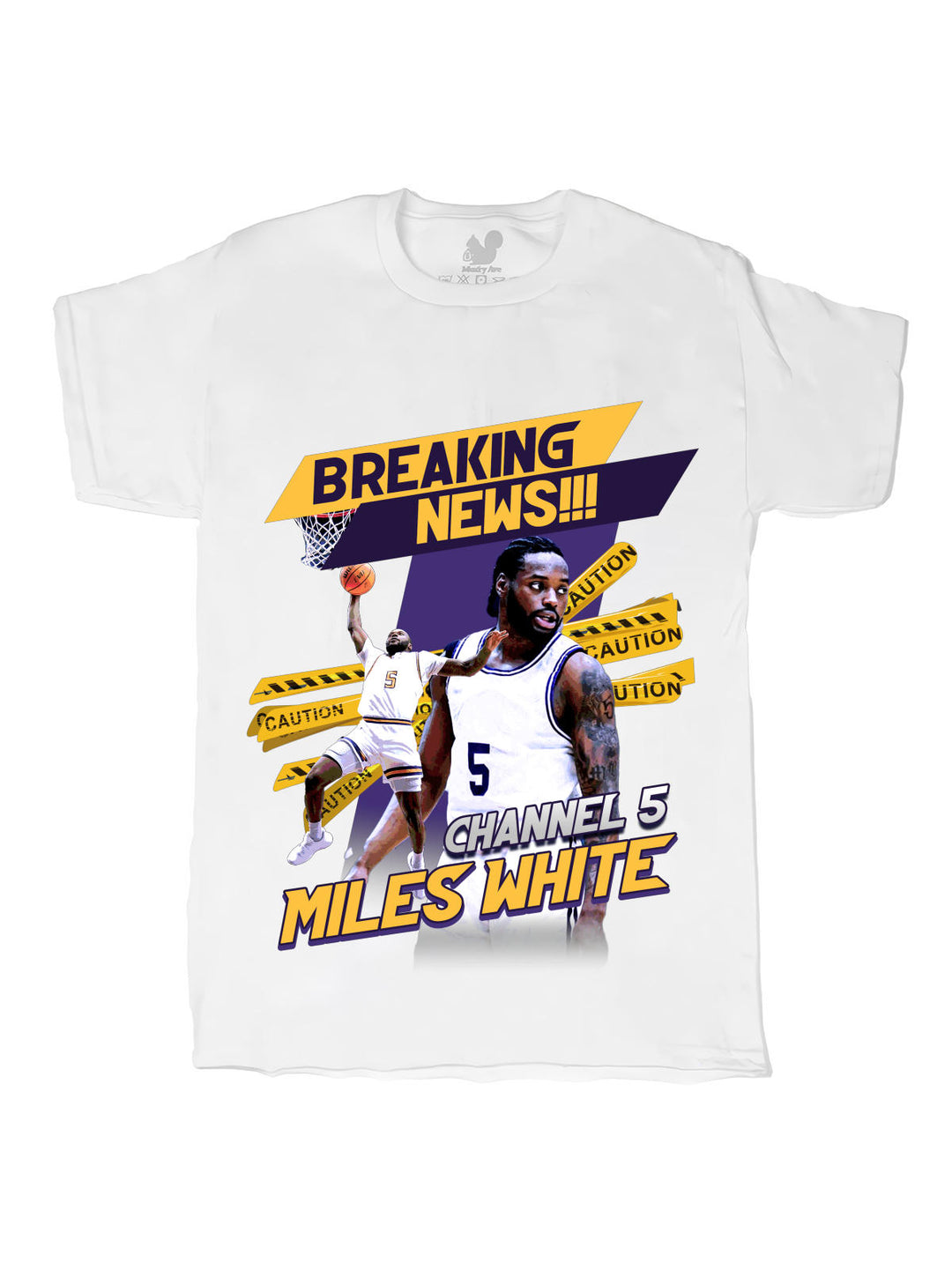 MIles White Collage Oversize Print