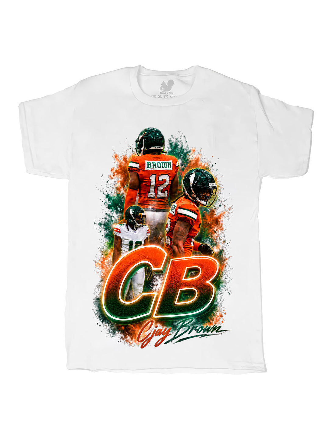 Cjay Brown Initials Oversize Print