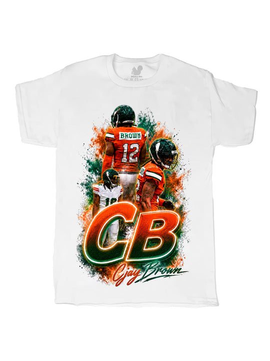 Cjay Brown Initials Oversize Print
