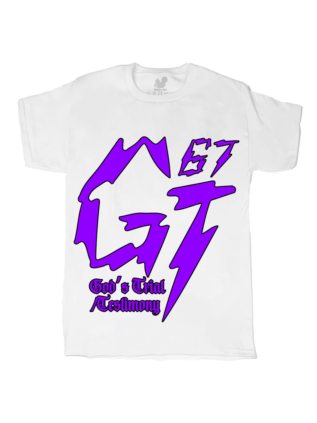 James Glover Tyson Logo Purple Oversize Print
