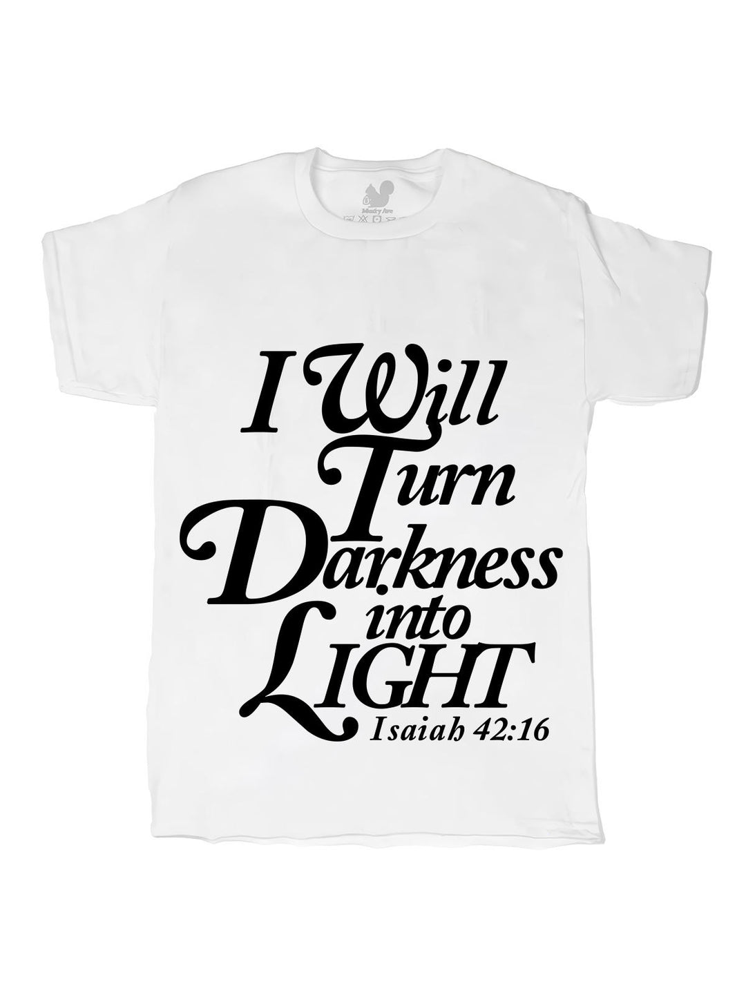 I will turn Darkness into Light Black Oversize Print