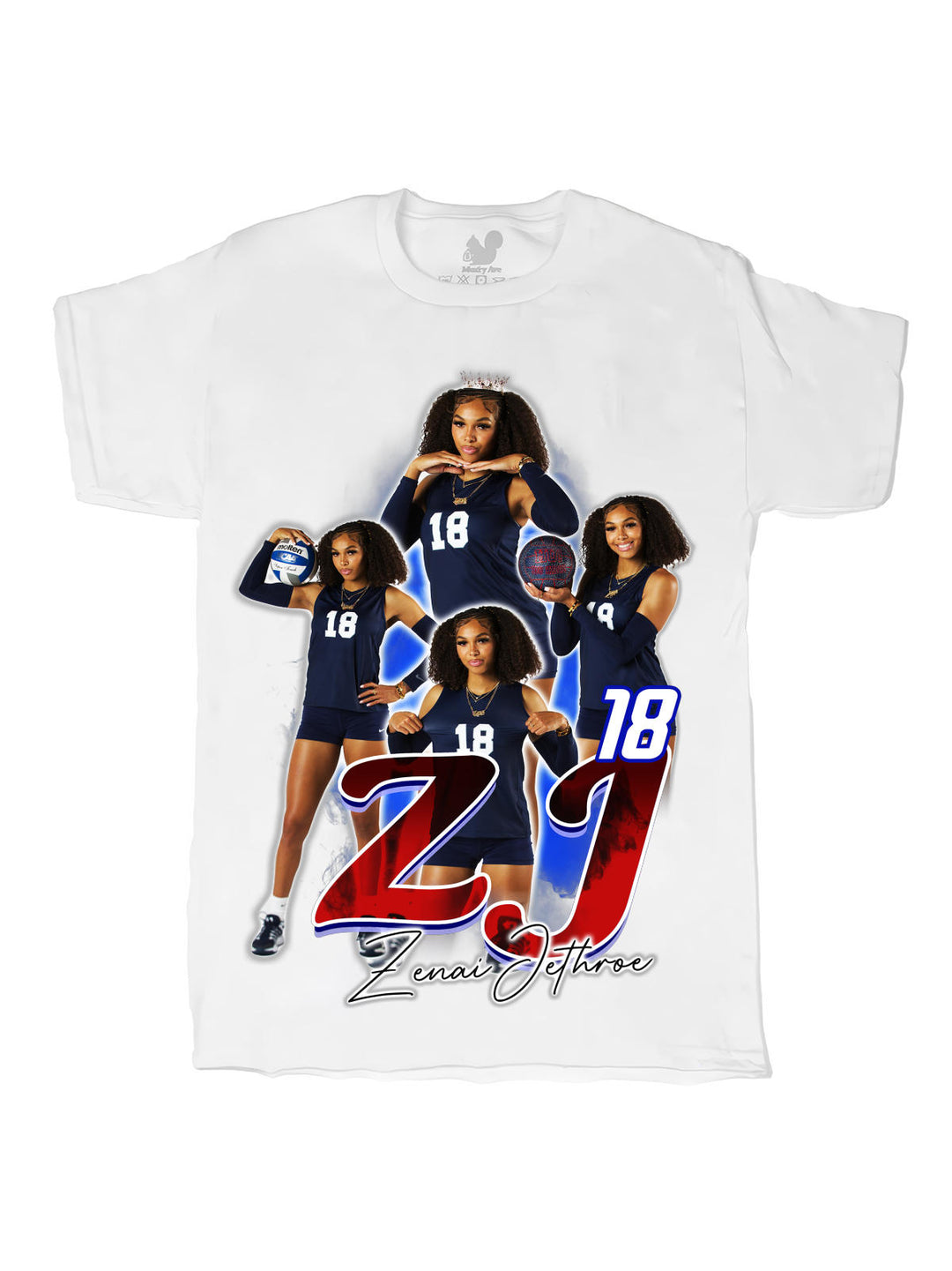 Zenai Jethroe Initials Oversize Print