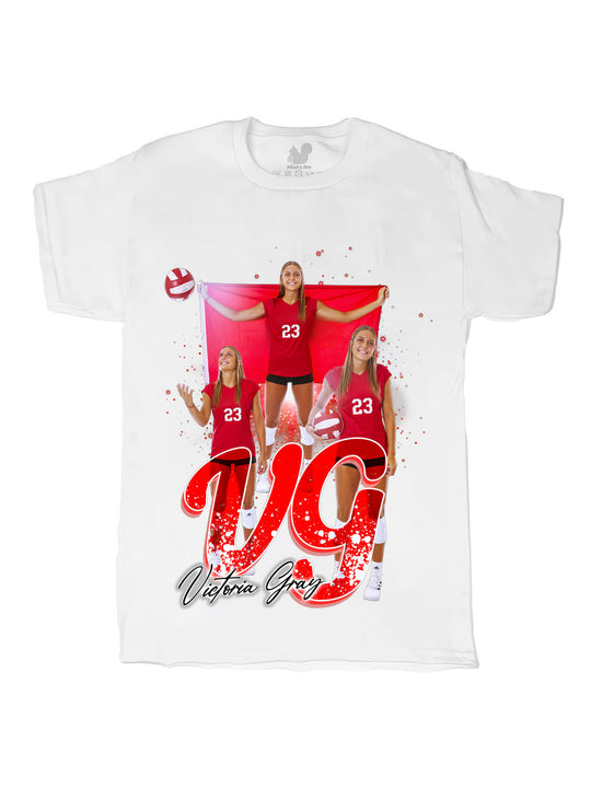 Victoria Gray Initials Oversize Print