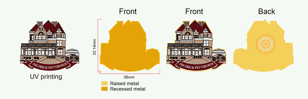 150 Frick Pins with Card Backing