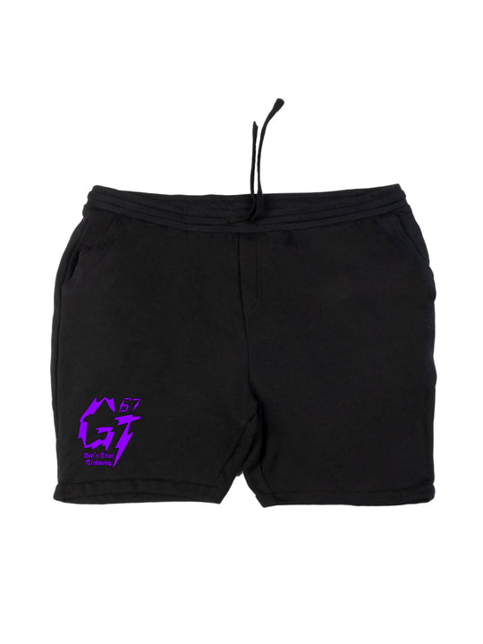 James Glover Tyson Logo Purple Shorts