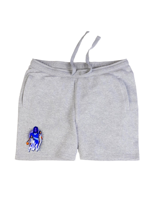 AJ White Collage Shorts