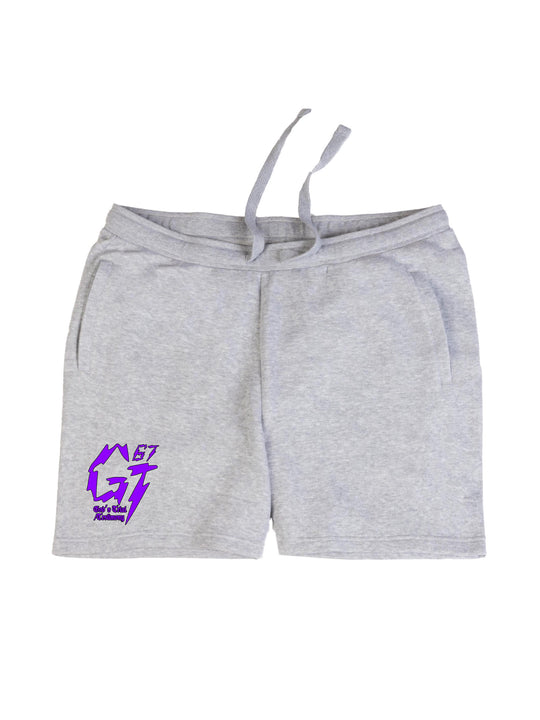 James Glover Tyson Logo Purple Shorts