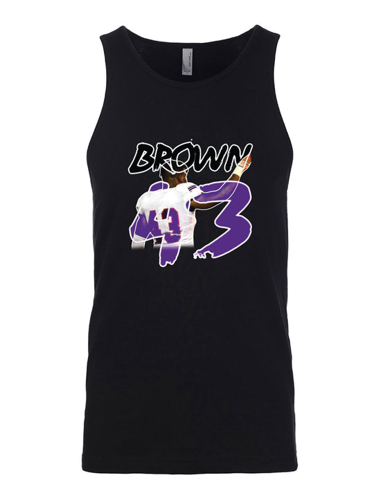 Kyren Brown Tank Top