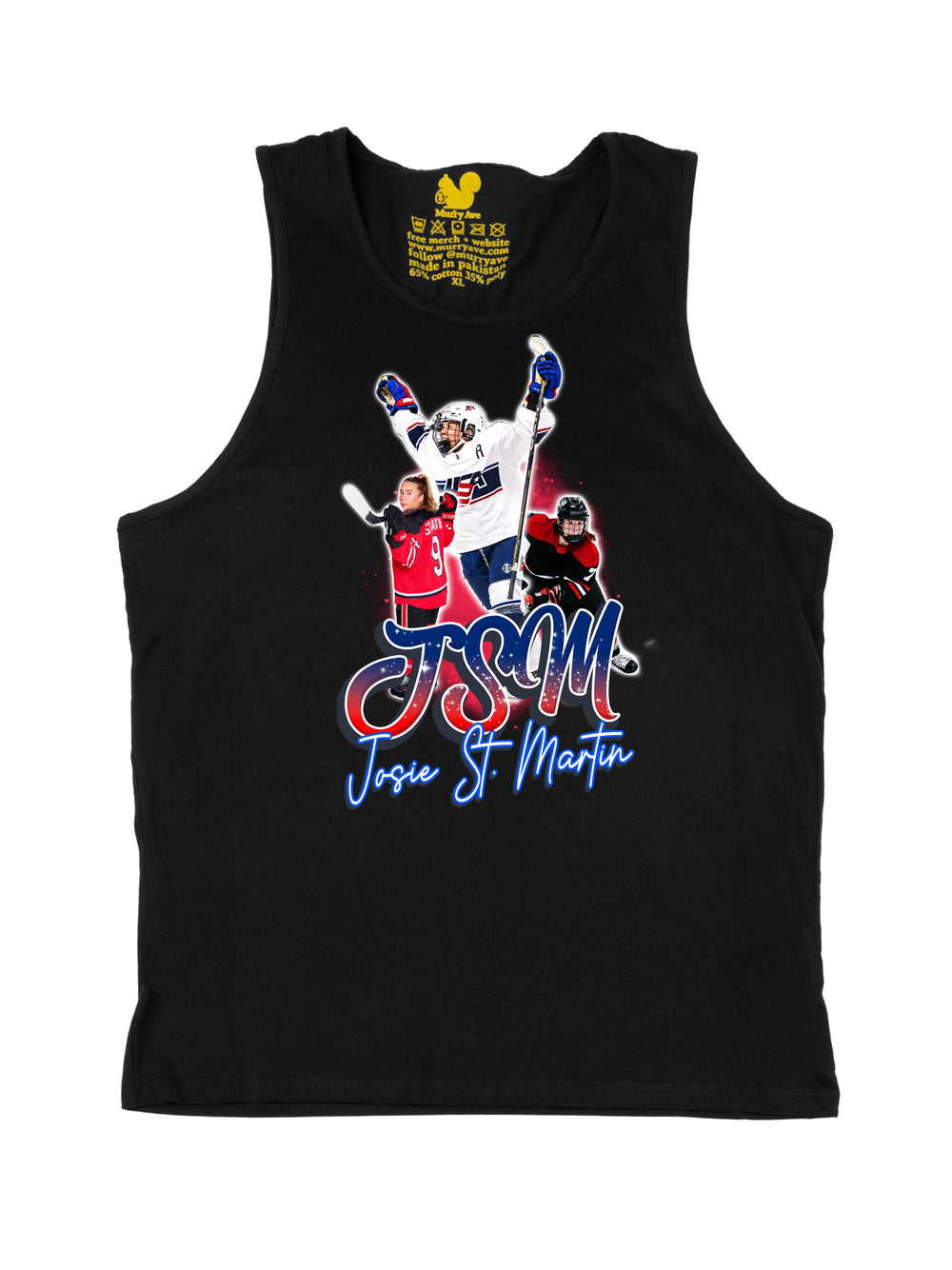 Josie St Martin Collage Tank Top