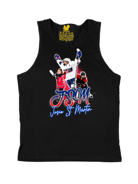 Josie St Martin Collage Tank Top