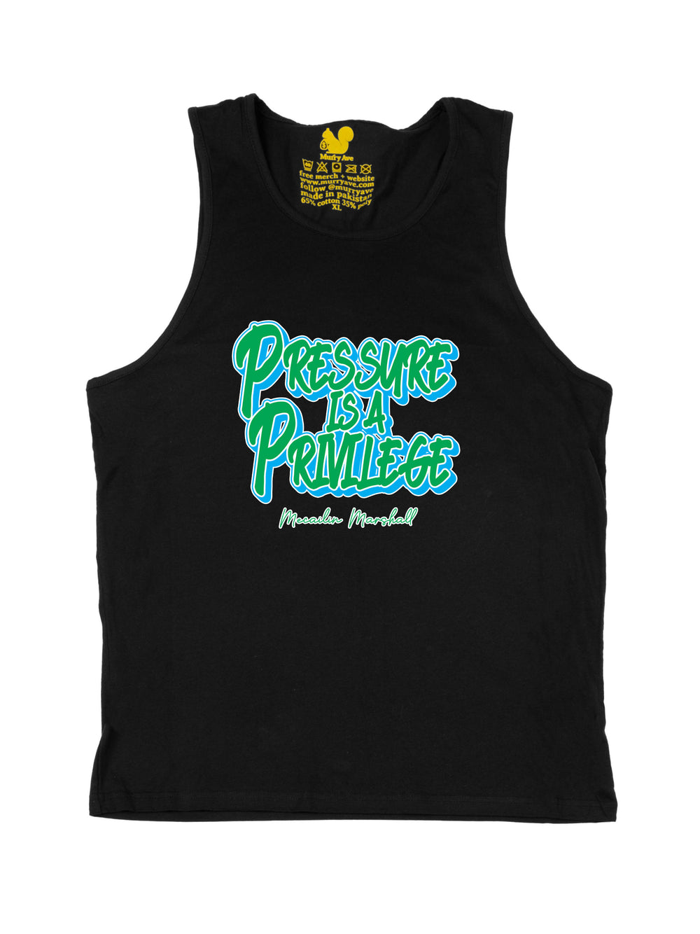 Mecailin Marshall Slogan Tank Top