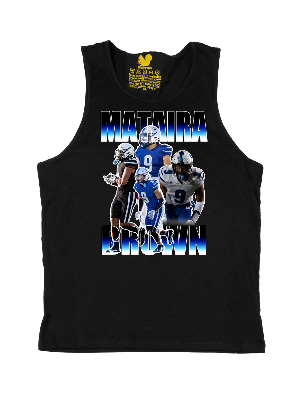 Mataira Brown Collage Tank Top