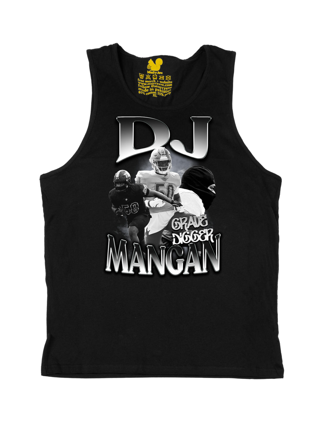 DJ Mangan Initials Tank Top
