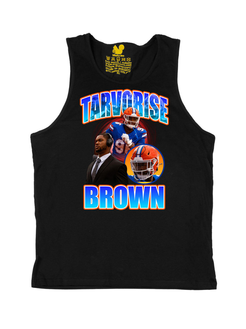 Tarvorise Brown Collage Tank Top
