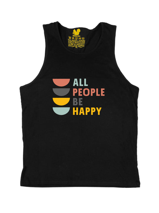 All People Be Happy Logo Tank Top