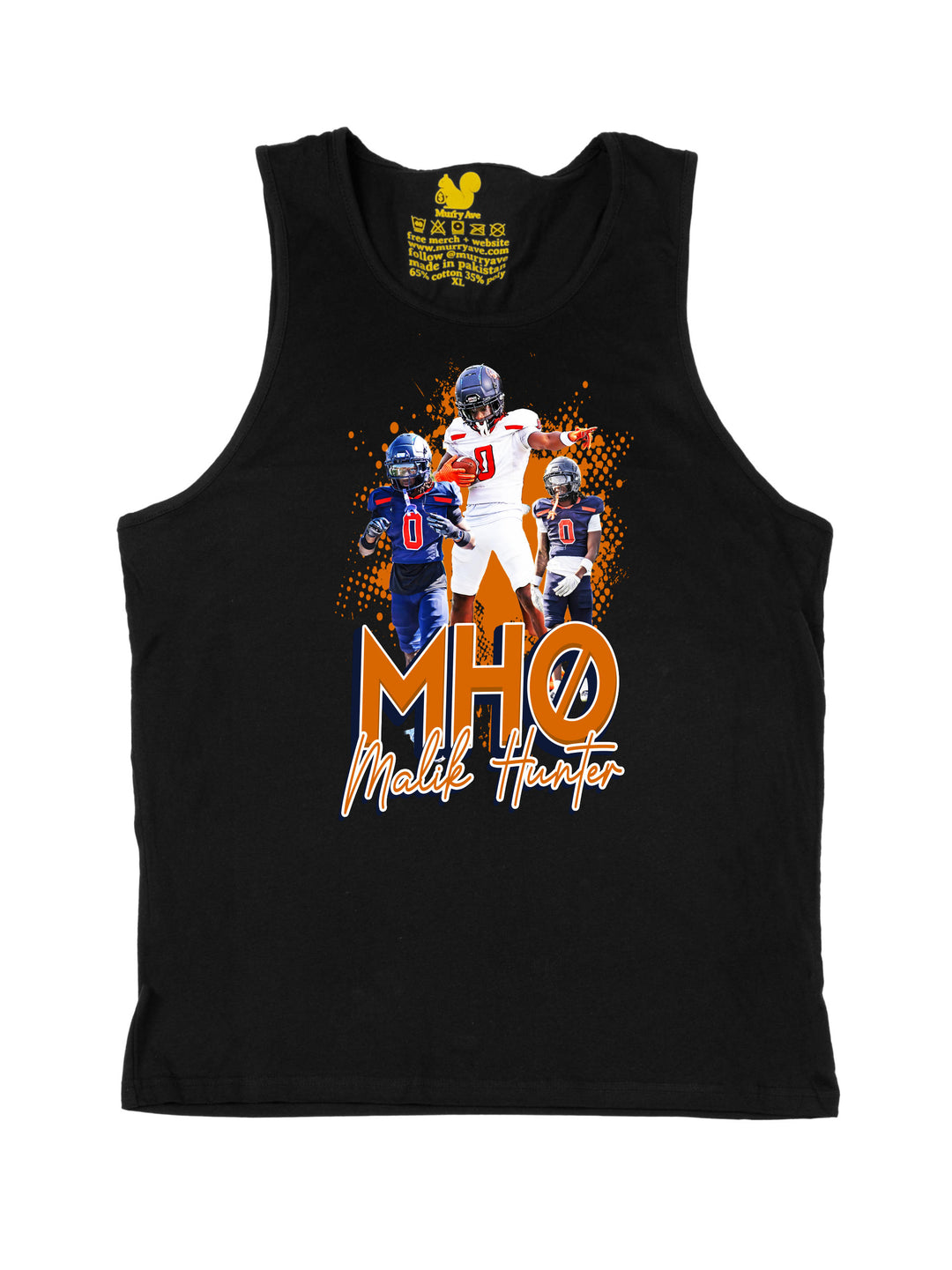 Malik Hunter Initials Tank Top