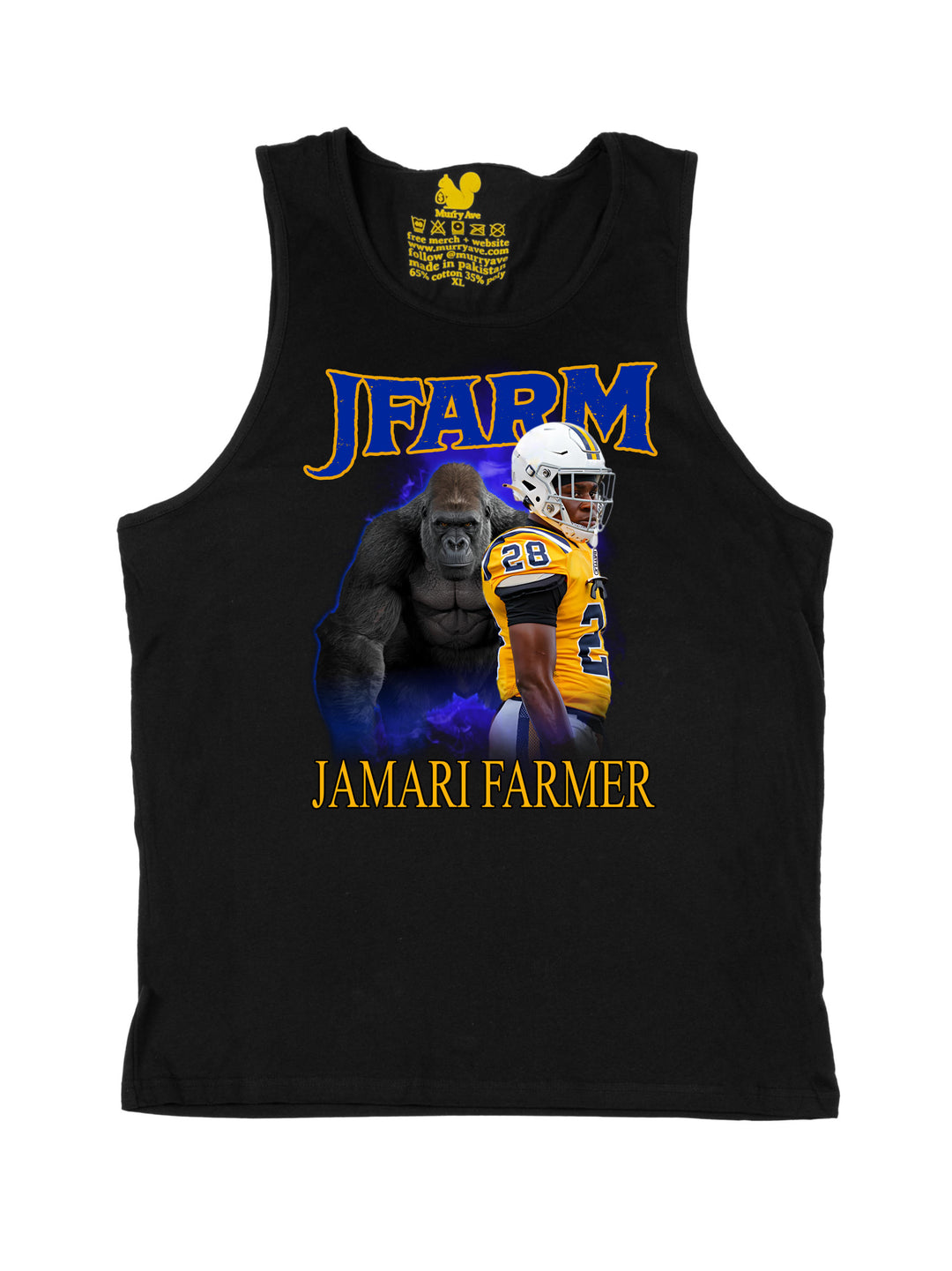 Jamari Farmer Gorilla Collage Tank Top