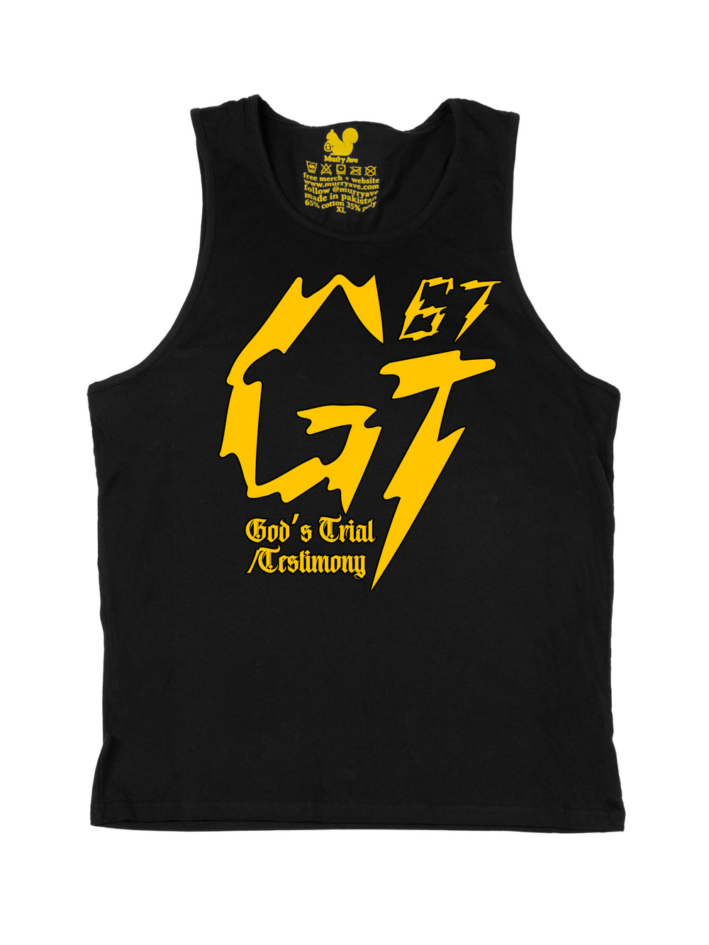 James Glover Tyson Logo Yellow Tank Top