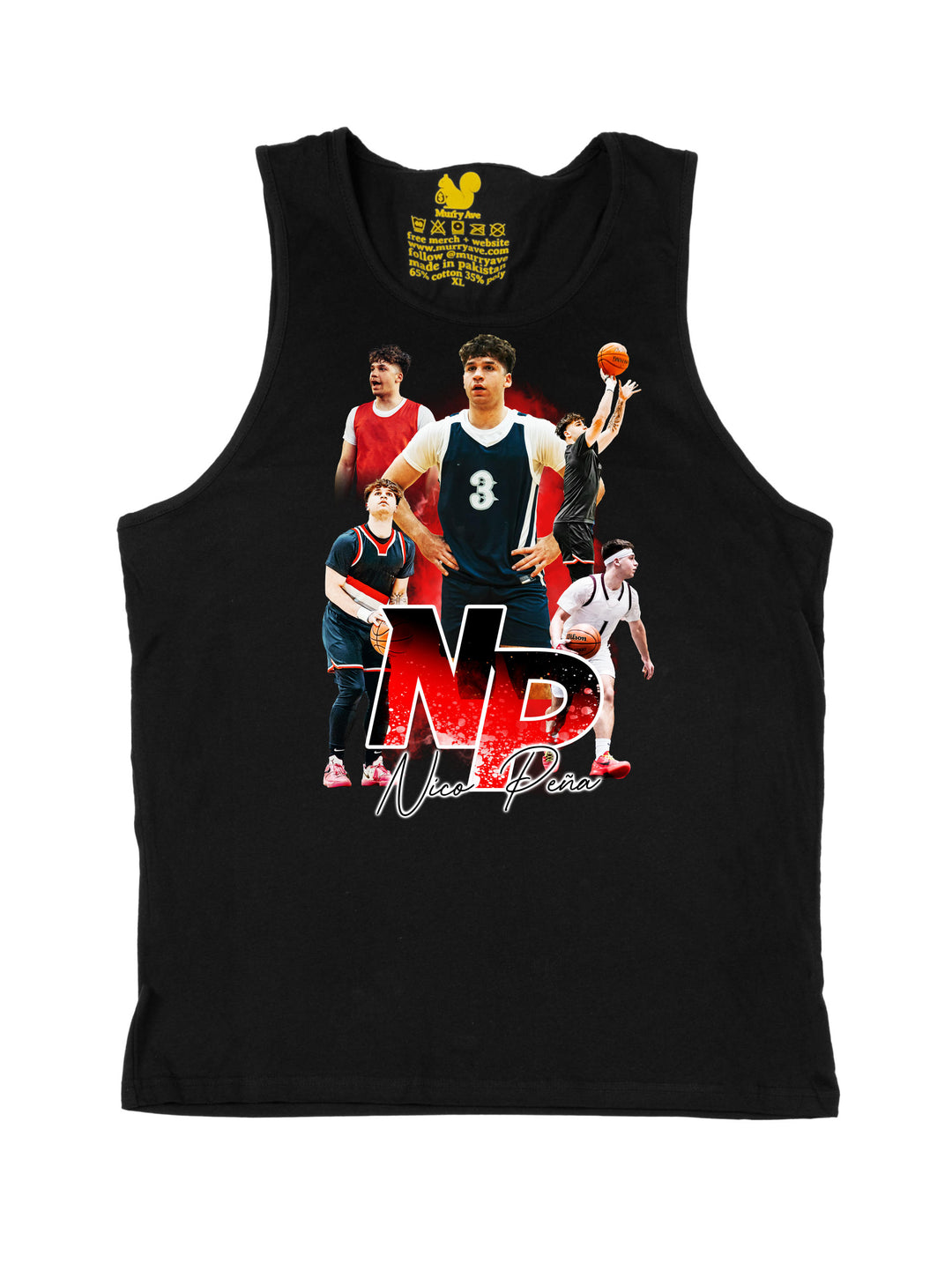 Nico Pena Initials Tank Top