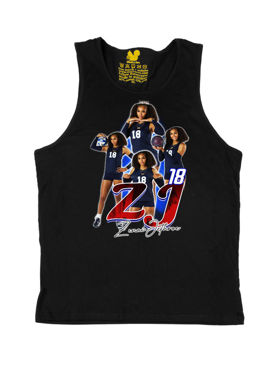 Zenai Jethroe Initials Tank Top