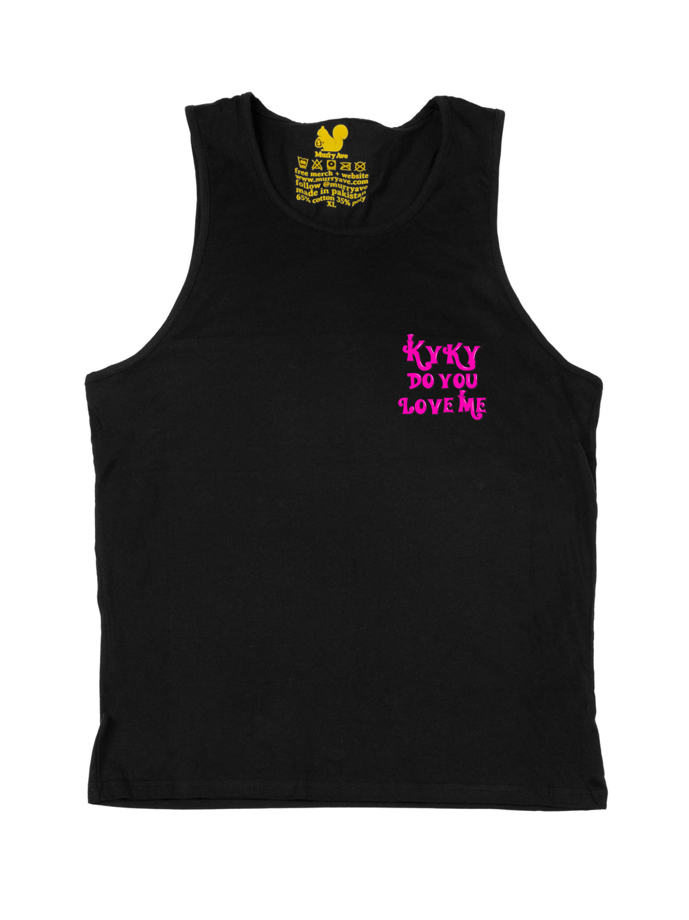 Kyky Do You Love Me Pink Pocket Tank Top