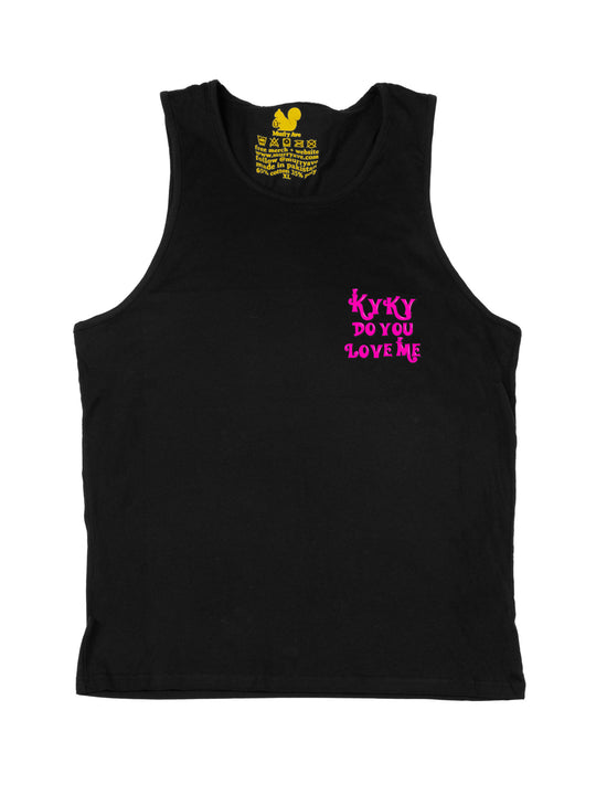 Kyky Do You Love Me Pink Pocket Tank Top
