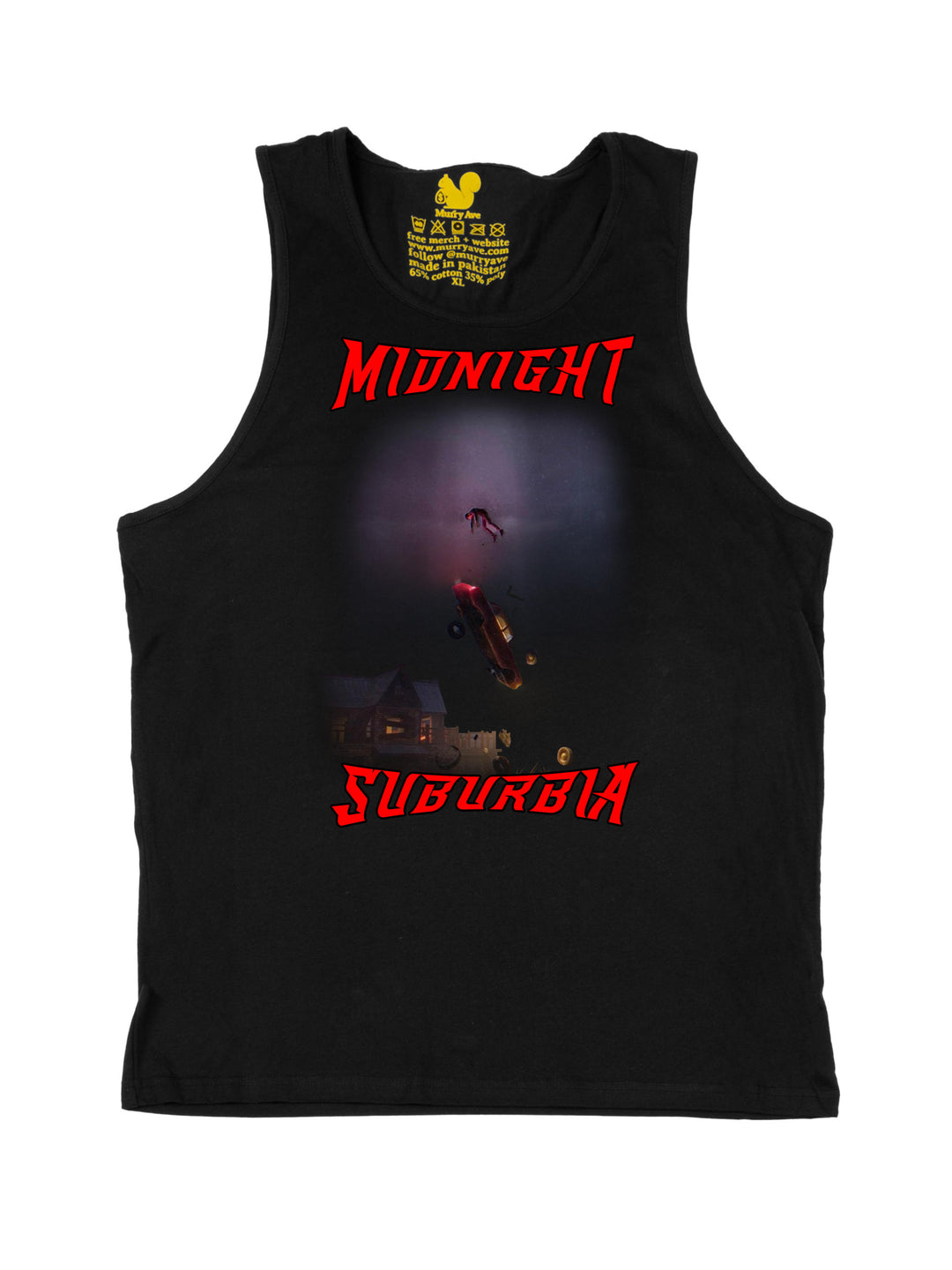 Midnight Suburbia Art A Tank Top