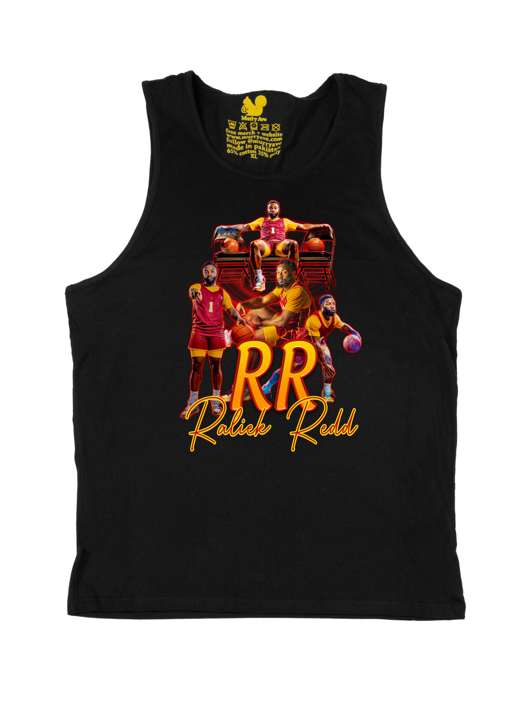 Raliek Redd Initials Tank Top