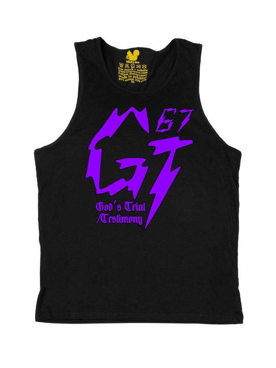 James Glover Tyson Logo Purple Tank Top