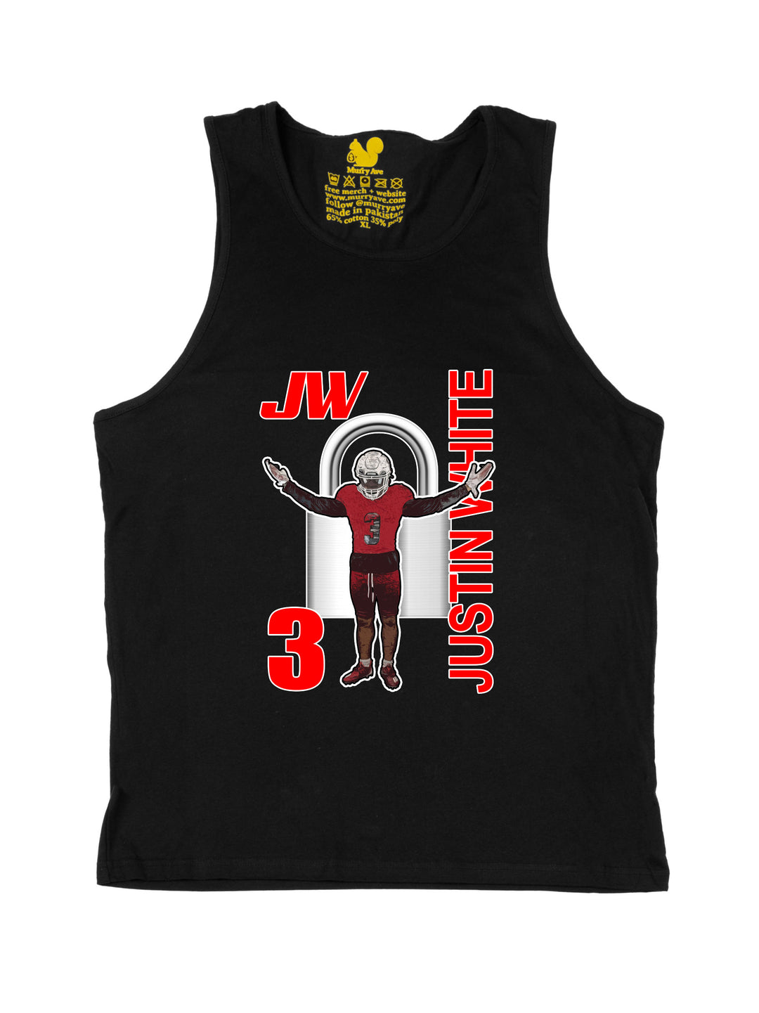 Justin White Tank Top