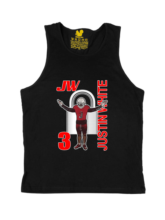 Justin White Tank Top